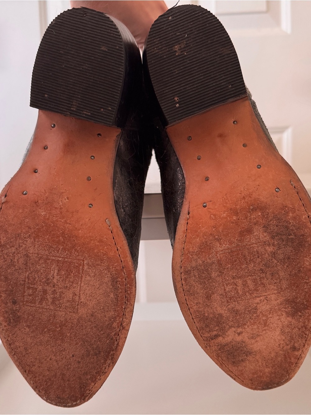 Frye Company Deborah Studded Cowboy Boots in Anthracite - Picture 5 of 7
